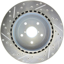 Load image into Gallery viewer, StopTech Select Sport 05-07 Subaru Impreza (DOES NOT FIT WRX/STI) Slotted / Drilled Left Rear Rotor
