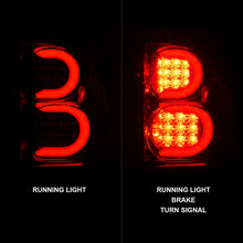 Load image into Gallery viewer, ANZO 2002-2009 Chevrolet Trailblazer LED Tail Lights w/ Light Bar Chrome Housing Clear Lens
