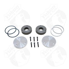 Load image into Gallery viewer, Yukon Gear Hardcore Drive Flange Kit For Dana 44 / 19 Spline Outer Stubs. Yukon Engraved Caps
