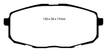 Load image into Gallery viewer, EBC 09-12 Hyundai Elantra 2.0 Touring Yellowstuff Front Brake Pads
