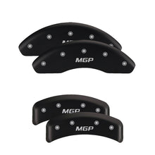 Load image into Gallery viewer, MGP 4 Caliper Covers Engraved Fr Lincoln Rr Star Logo Red Finish Sil Char 2018 Lincoln Continental
