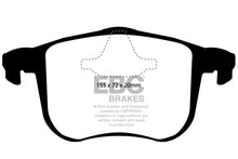 Load image into Gallery viewer, EBC 06-11 Saab 9-3 2.0 Turbo (Aero) Redstuff Front Brake Pads
