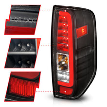 Load image into Gallery viewer, ANZO 2005-2021 Nissan Frontier LED Taillights Black Housing/Clear Lens
