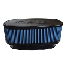 Load image into Gallery viewer, Injen NanoWeb Dry Air Filter 8.7x3.9in Oval ID / 10.4x5.6in OD / 4.2in Height / 10.1x4.7in Top
