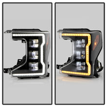 Load image into Gallery viewer, Spyder Apex 20-22 Ford F250/F350 (Halogen) High-Power LED Headlights - Black PRO-YD-FS20HALAP-SEQ-BK
