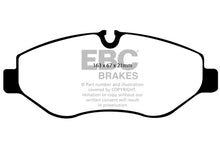 Load image into Gallery viewer, EBC 07+ Dodge Sprinter 2500 Ultimax2 Front Brake Pads
