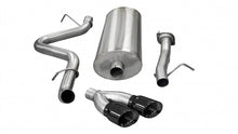 Load image into Gallery viewer, Corsa 07-10 GMC Sierra 6.0L V8 3in Cat-Back Single Side w Twin 4in Black Pro-Series Tips
