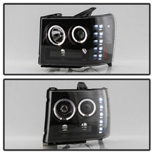 Load image into Gallery viewer, Spyder GMC Sierra 1500/GMC Sierra Denali 08-13 Projector LED Halo- LED All Blk PRO-YD-GS07-HL-BKV2
