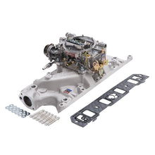 Load image into Gallery viewer, Edelbrock Manifold And Carb Kit Performer Small Block Ford 289-302 Natural Finish
