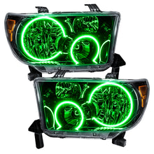 Load image into Gallery viewer, Oracle 07-11 Toyota Tundra Pre-Assembled Headlights - Black Housing - ColorSHIFT w/ BC1 Controller
