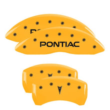 Load image into Gallery viewer, MGP 4 Caliper Covers Engraved Front Pontiac Engraved Rear G8 Red finish silver ch
