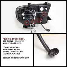 Load image into Gallery viewer, Spyder Toyota Tundra 07-13 Projector Headlights CCFL Halo LED Blk PRO-YD-TTU07-CCFL-BK
