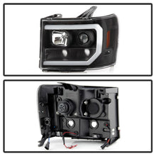 Load image into Gallery viewer, Spyder GMC Sierra 1500/2500/3500 07-13 Denali 08-13 LED Headlights Blk PRO-YD-GS07V2PL-BK
