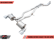 Load image into Gallery viewer, AWE 2020 Toyota Supra A90 Non-Resonated Touring Edition Exhaust - 5in Chrome Silver Tips
