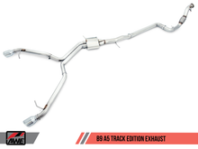 Load image into Gallery viewer, AWE Tuning Audi B9 A5 Track Edition Exhaust Dual Outlet - Diamond Black Tips (Includes DP)
