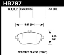 Load image into Gallery viewer, Hawk 17+ Infiniti QX30 HPS 5.0 Front Brake Pads
