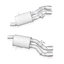 Load image into Gallery viewer, Stainless Works 2016-18 Cadillac CTS-V Sedan Axleback System Dual-Mode Turbo Mufflers 4in Tips
