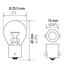 Load image into Gallery viewer, Hella Bulb 7506 12V 21W Ba15S S8 (2)
