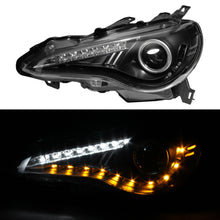 Load image into Gallery viewer, Spyder Subaru BRZ 12-14 Projector Headlights- DRL LED Black PRO-YD-SUBRZ12-BK
