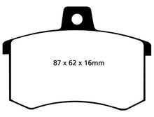 Load image into Gallery viewer, EBC 91-95 Alfa Romeo 164 2.0 Turbo Redstuff Rear Brake Pads
