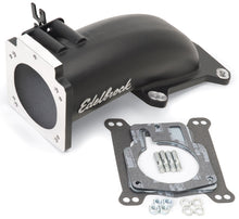 Load image into Gallery viewer, Edelbrock Ultra Low Profile Intake Elbow 90mm Throttle Body to Square-Bore Flange Black Finish
