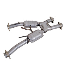 Load image into Gallery viewer, BBK 79-93 Mustang 5.0 Short Mid X Pipe w Catalytic Converters 2-1/2 For Automatic Long Tube Headers
