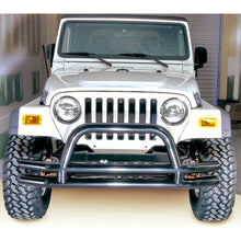 Load image into Gallery viewer, Rugged Ridge 3-In Dbl Tube Front Bumper w/ Hoop 76-06 CJ / Jeep Wrangler
