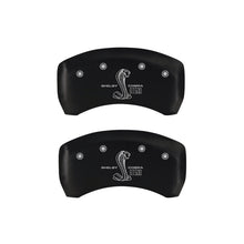Load image into Gallery viewer, MGP Rear set 2 Caliper Covers Engraved Rear GT500 Shelby &amp; Cobra Red finish silver ch
