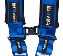 Load image into Gallery viewer, NRG SFI 16.1 5PT 3in. Padded Seat Belt Harness / Latch Link - Blue
