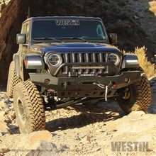 Load image into Gallery viewer, Westin 18-19 Jeep Wrangler JL WJ2 Full Width Front Bumper w/Bull Bar Textured Black
