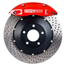 Load image into Gallery viewer, StopTech 08-10 Porsche Cayman S Rear BBK ST-40 Caliper Red / 2pc Drilled 332x32mm Rotor
