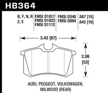 Load image into Gallery viewer, Hawk 98-00 Audi A4 2.8L Avant Rear ER-1 Brake Pads
