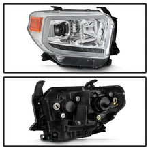 Load image into Gallery viewer, xTune 14-17 Toyota Tundra DRL LED Light Bar Projector Headlights - Chrome (PRO-JH-TTU14-LB-C)
