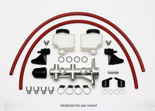 Load image into Gallery viewer, Wilwood Tandem Remote Master Cylinder - 1 1/8in Bore Ball Burnished
