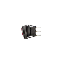 Load image into Gallery viewer, KC HiLiTES Illuminated LED 10A Round Rocker Light Switch - Red
