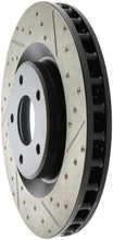 Load image into Gallery viewer, StopTech Power Slot 05-07 Cadillac XLR / 06-09 Chevy Corvette Front Left Drilled &amp; Slotted Rotors
