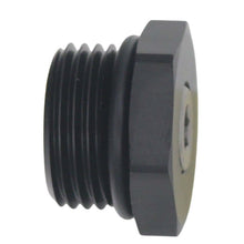 Load image into Gallery viewer, DeatschWerks 8AN ORB Male Plug Fitting with 1/8in NPT Gauge Port - Anodized Matte Black

