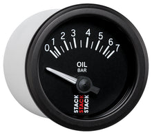 Load image into Gallery viewer, Autometer Stack 52mm 0-7 Bar M10 (M) Electric Oil Pressure Gauge - Black
