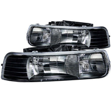 Load image into Gallery viewer, ANZO 1999-2002 Chevrolet Silverado 1500 Crystal Headlights Black
