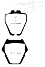 Load image into Gallery viewer, EBC 99-01 Audi A6 Quattro 2.7 Twin Turbo Sedan (8 Pad Set) Ultimax2 Front Brake Pads

