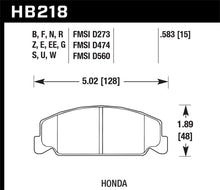 Load image into Gallery viewer, Hawk 88-89 Civic Si / 92-00 Civic CX / 88-00 DX / 98-00 GX HT-10 Race Front Brake Pads
