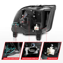 Load image into Gallery viewer, ANZO 05-09 Ford Mustang (w/Factory Halogen HL Only) Projector Headlights w/Light Bar Chrome Housing

