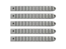 Load image into Gallery viewer, DV8 Offroad 2007-2018 Jeep JK Silver Rail Style Door Handle Inserts - Set Of 5

