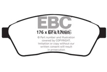 Load image into Gallery viewer, EBC 10-11 Cadillac SRX 2.8 Turbo Redstuff Front Brake Pads
