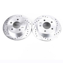 Load image into Gallery viewer, Power Stop 94-04 Ford Mustang Rear Evolution Drilled &amp; Slotted Rotors - Pair
