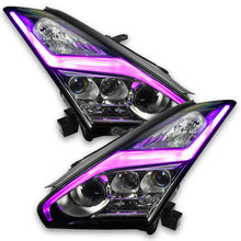 Load image into Gallery viewer, Oracle 15-21 Nissan GT-R RGB+W Lightning Bolt Headlight DRL Upgrade Kit ColorSHIFT w/ BC1 Controller
