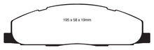 Load image into Gallery viewer, EBC 09-11 Dodge Ram 2500 Pick-up 5.7 2WD/4WD Yellowstuff Rear Brake Pads
