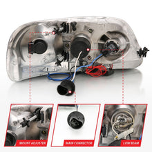 Load image into Gallery viewer, ANZO 1997.5-2003 Ford F-150 Projector Headlights w/ Halo and LED Chrome 1pc
