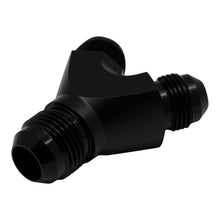 Load image into Gallery viewer, DeatschWerks 8AN Male Flare to 8AN Male Flare to 10AN Male Flare Y Fitting - Anodized Matte Black
