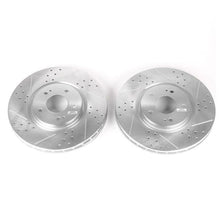 Load image into Gallery viewer, Power Stop 03-06 Mitsubishi Lancer Front Evolution Drilled &amp; Slotted Rotors - Pair
